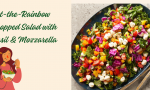 Eat-the-Rainbow Chopped Salad with Basil & Mozzarella